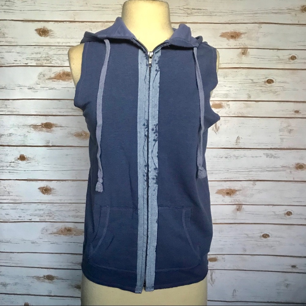 Revolve27 Miles Malibu BRADY Hoodie Vest Top - S-M